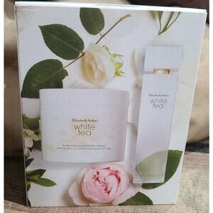 WHITE TEA Elizabeth Arden 2 pc Set 3.4 oz+ 13.5 oz Body Lotion BRAND NEW